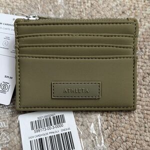 NWT - Athleta Olive Green Diem Cardholder